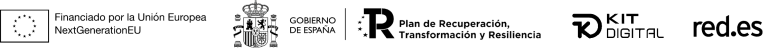 Financiado por la Unión Europea NextGenerationEU. Gobierno de España. Plan de Recuperación, Transformación y Resiliencia. KIT DIGITAL. red.es